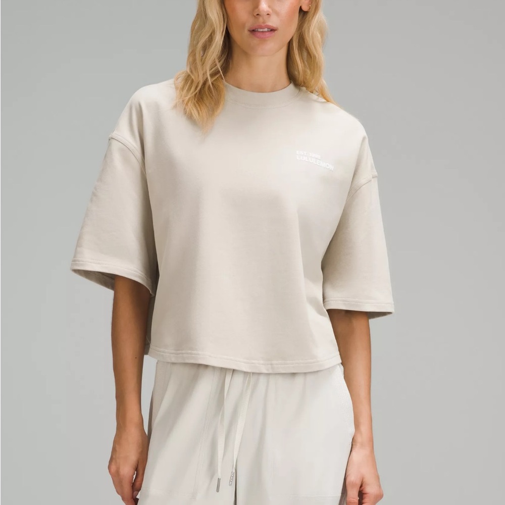 Lululemon Brushed Heavy Weight Cotton Brushed Tee